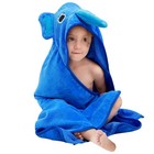 Luxurious Soft Cotton Animal Hooded Bath Towel For Infants And Toddlers