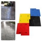 4pcs Concrete Texturing Stamping Floor Cement Stamps Mold Mats Sets 24 24 Inch 