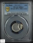 Struck 80  Off Center Mint Error No Date Roosevelt Dime 10c Pcgs Ms 63