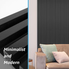 8-pack 96 X 6in Wpc Acoustic Slat Wall Panel For Modern Interior Decor Tv Back