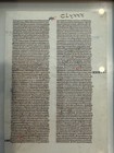 13th Century Paris Bible Leaf Vellum Manuscript Isaiah C1250 France Framed