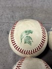  4  Rawlings Ncaa Big 10 Game Used Baseballs With Michigan State Spartans Logo