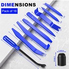 Etre Jeune 16 Pcs Auto Trim Removal Tool Kit With Non-scratch Plastic Blue