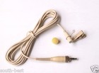 Me2 Beige Lavalier Microphone For Sennheiser Ew Sk 100 112 322 Lapel Clip Mic