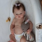 18in Real Newborn Girl Full Body Vinyl Silicone Reborn Baby Doll Anatomically