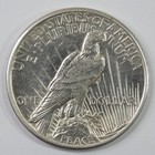 1921 Usa  1 Silver Peace Dollar High Relief Almost Uncirculated Cleaned