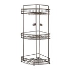Metal 3 Tier Corner Bath Shelf Shower Caddy Rust Resistant Space Saving Storage