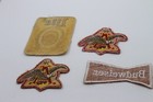 4 Vintage Budweiser Miller Lite Sewn Patch Logo Beer Advertising Breweriana