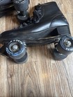 C Seven Retro Design Black Quad Roller Skates  c7-rsb-bk  Size 9 Good Condition