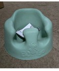 Bumbo Infant Floor Seat Baby Sit Up Chair With Adjustable Harness And Tray Green