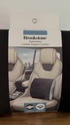 Brookstone Lumbar Support Cushion Black Premium Memory Foam Adjustable Strap