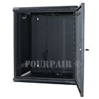 9u It Wall Mount Network Server Data Cabinet Rack Locking Lock   Key - 24  Deep