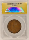 1932 Australia 1penny Au55 Anacs Rare Large Cent 1p Bronze Rare Coin George V 2b