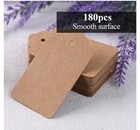180 Pcs Kraft Paper Gift Tags With String  Blank Price Tags For Gifts Crafts Wed