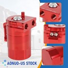 New Universal With 5ft 3 8 Inch Red Oil Catch Can  300ml Baffled Catch Can Kit