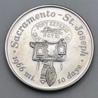 1960 Pony Express Centennial Heraldic Art Medal So-called 50 Cents  925 Silver