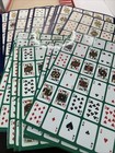 Pokeno Too Po-ke-no 12 Jumbo Game Boards Red  Box Bicycle Poker Keno