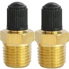 Tank Valve 2 Pack 1 4 Inch Npt Male Thread Brass Schrader Valve Air Compressor