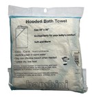 Vintage Bambini Baby Terry Cloth Hooded Towel With Bear Design In Bag