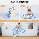 3 Pack Pet Blanket Soft Coral Fleece Dog Cat Paw Print Couch Bed Cover Mat