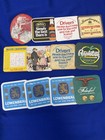 12 Vintage Beer Mats Whitbread Lowenbrau Mackeson Pub Coasters Breweriana 