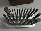 Vintage Spellmaco Transfer Punch Set 27pc Standard Sae W  Rack Spellman Company