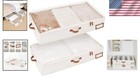 2-pack Ultra-thick Underbed Bins With Zipper And Label Holder For Organizing