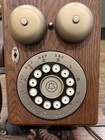 Vintage Western Electric Rotary Dial Wood Wall Telephone Tested Working