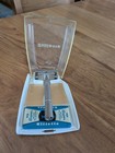 Vtg Gillette Slim Adjustable De Safety Razor Nickel Plate J1 W  Blades Case