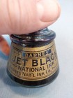 Antique A  S  Barne s   Co Glass Cone Ink Bottle W Paper Label   Cork