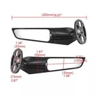 Winglets Wind Wing Rearview Side Mirror W  White Led Light For Honda Cbr1000rr