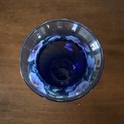 Vintage Cobalt Blue Floral Pattern Vase