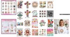 Easy To Apply 20 Pcs Easter Religious Faith Transfers For Clothing   Crafts