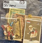  67 Antique Lot Of Victorian Scrap Paper Ephemera For Collecting Or Scrapbooking