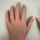 Realistic Silicone Female Hand Pair Skeleton Jewelry Art Display Prop Brown