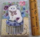Sweet Kitten Cat Mini Pocket Notepad 75 Sheets 3   x4    Magnetic Flap Punch Studio