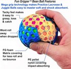 Fun Gripper Lacrosse -practice Training Balls Soft W no-rebound  1  Set Of  2 