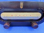 Vintage Zenith Bakelite Racetrack Tube Radio Woodgrain Cabinet Parts Repair