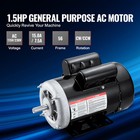 1 5hp Electric Motor 3450rpm Ac115v 230v 56 Frame 1-phase 5 8  Keyed Shaft