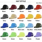 Mens Womens Trucker Hat Mesh Back Plain Solid Snapback Baseball Cap Blank Visor