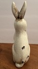 Rabbit Bunny Sitting Crackled Figurine 8 1 2 