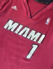 Adidas Miami Heat Nba Jersey Chris Bosh Number 1 Men   s Xl Officially Licensed
