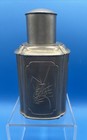 Vintage Chinese Pewter Tea Caddy Engraved With Lid 6    Tall Made In Hong Kong