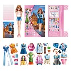 New Magnetic Dress Up Baby portable Magnetic Princess Dress Up Paper Doll