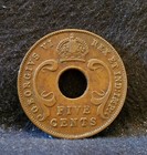 1941-i  bombay  East Africa  kenya uganda tanzania  5 Cents  Km-25 1  ea7 
