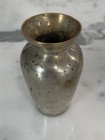 Heavy Vintage Mcm Silver Plated Brass Mini Bud Vase 3 
