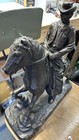 Austin Prod Products Horse   Cowboy Bronze Western Statue Sculpture 1972 Vtg