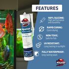 Kraken Bond Aquarium 100  Silicone Sealant - Black  10 1 Fl Oz  2 Pack