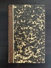Lot Of 4 Antique Leather Bound Books Decoration 19th Century