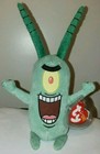 Ty Beanie Baby - Sheldon J  Plankton  spongebob Squarepants  Mwmts Stuffed Toy